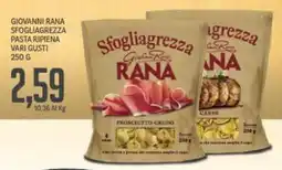Supermercati Piccolo Giovanni rana sfogliagrezza pasta ripiena vari gusti offerta