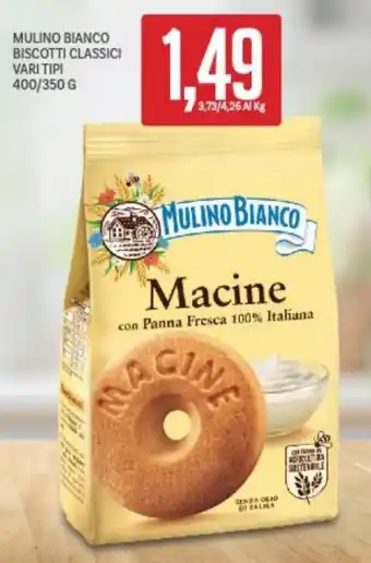 Supermercati Piccolo Mulino bianco biscotti classici vari tipi offerta