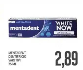 Supermercati Piccolo Mentadent dentifricio vari tipi offerta