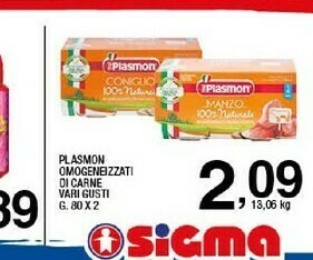 Sigma Omogeneizzati offerta