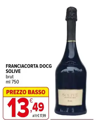 Iperal Franciacorta docg SOLIVE offerta