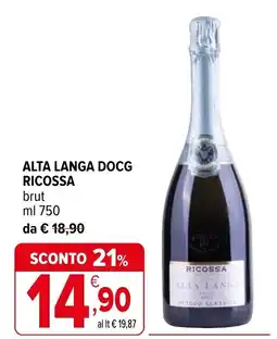 Iperal Alta langa docg RICOSSA offerta