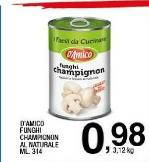 Sigma Funghi champignon al naturale offerta