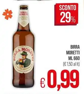 PrestoFresco Birra MORETTI offerta