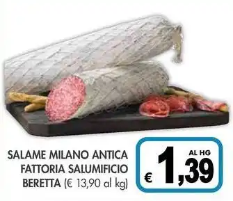 PrestoFresco Salame milano antica fattoria salumificio beretta offerta