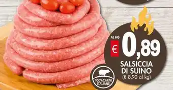 PrestoFresco Salsiccia di suino offerta