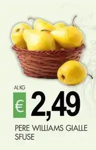 PrestoFresco Pere williams gialle sfuse offerta