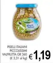 Piselli italiani piccolissimi valfrutta