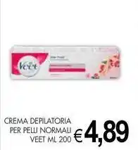 PrestoFresco Crema depilatoria per pelli normali veet offerta