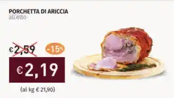 Prezzemolo e Vitale Porchetta di ariccia offerta
