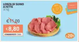 Prezzemolo e Vitale Lonza di suino a fette offerta