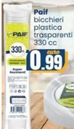 Paif bicchieri plastica trasparenti
