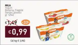 Prezzemolo e Vitale Mila Yogurt Bañana, Fragola Seriza Lattosio offerta