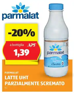 ALDI Parmalat latte uht parzialmente scremato offerta