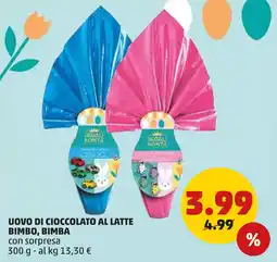 PENNY Uovo di cioccolato al latte bimbo, bimba offerta