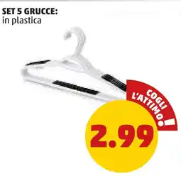 Set 5 grucce: in plastica