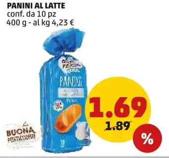 PENNY Panini al latte offerta