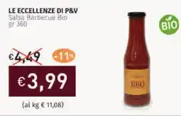Prezzemolo e Vitale LE ECCELLENZE DI P&V Salsa Barbecue Bio offerta