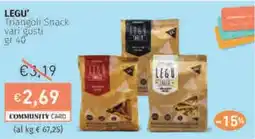 LEGU Triangoli Snack vari gusti