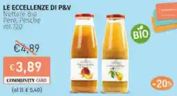 Prezzemolo e Vitale LE ECCELLENZE DI P&V Nettare Bio Pere Pesche offerta