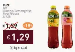 FUZE Tea Limone/Lemongrass Rosa/Pesca