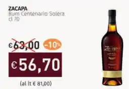 ZACAPA Rum Centenario Solera