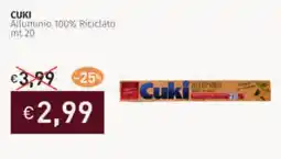 Prezzemolo e Vitale CUKI Alluminio 100% Riciclato mt.20 offerta