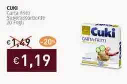 Prezzemolo e Vitale CUKI Carta Fritti Superassorbente 20 Fogli offerta