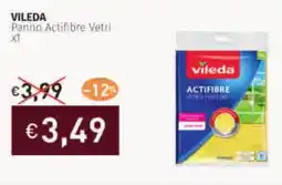 Prezzemolo e Vitale VILEDA Panno Actifibre Vetri x1 offerta
