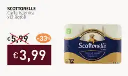 Prezzemolo e Vitale SCOTTONELLE Carta Igienica x12 Rotoli offerta