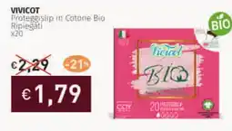 Prezzemolo e Vitale VIVICOT Proteggislip in Cotone Bio Ripiegati x20 offerta