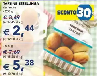 Esselunga Tartine ESSELUNGA offerta