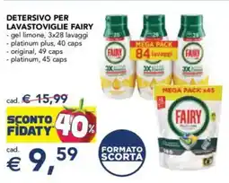 Esselunga Detersivo per lavastoviglie FAIRY offerta