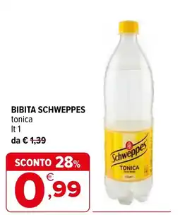 Iperal BIBITA SCHWEPPES tonica offerta