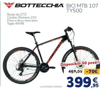Norauto Bottecchia bici mtb 107 ty500 offerta