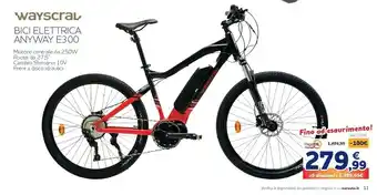 Norauto Wayscral bici elettrica anyway e300 offerta