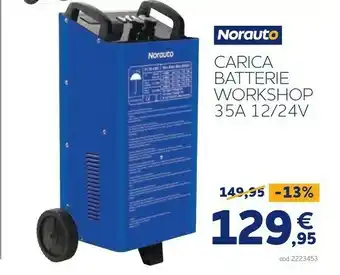 Norauto Norauto carica batterie workshop 35a 12/24v offerta