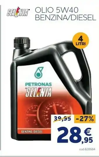 Norauto Olio 5w40 benzina diesel offerta