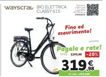 Norauto Wayscral bici elettrica classy 615 classy 615 offerta