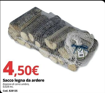 Brico Io Sacco legna da ardere offerta