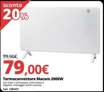 Brico Io Termoconvettore 2000w offerta
