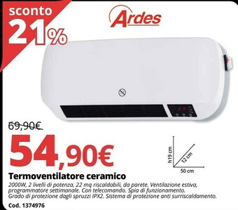 Brico Io Termoventilatore ceramico offerta