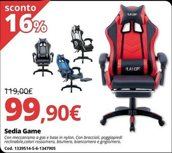 Brico Io Sedia game offerta