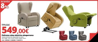 Brico Io Poltrona relax elettrica alzapersona offerta