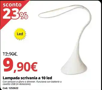 Brico Io Lampada scrivania a 10 led offerta