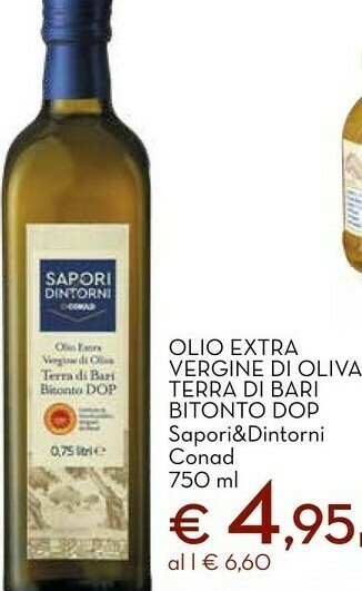 Conad City Conad - olio extravergine di oliva sapori e dintorni 750 g(ml) offerta