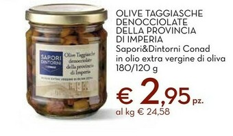 Conad City Conad - olive taggiasche denocciolate della provincia di imperia sapori & dintorni 180 g(ml) offerta