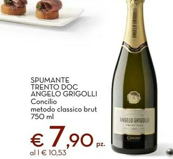 Conad Spumante trento doc angelo grigolli metodo classico brut offerta