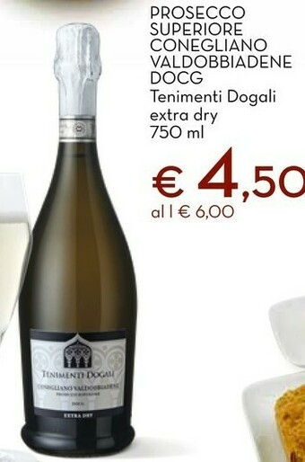 Conad Conegliano valdobbiadene prosecco superiore docg extra dry 750 g(ml) offerta