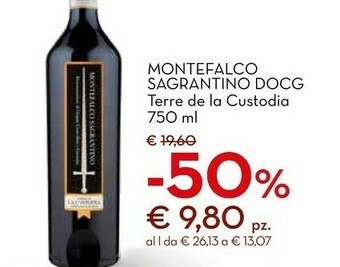 Conad Terre de la custodia montefalco sagrantino docg offerta